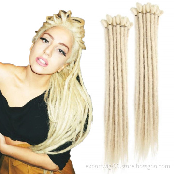 Dreadlocks Locs Crochet Hair Extension Blonde Dread Locs Faux Locs Braiding Hair Solid And Ombre Color Synthetic Fiber Dreadlocs